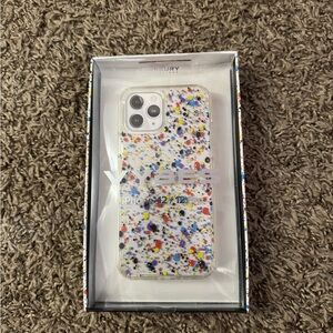 Confetti Splash Clear Case for iPhone 12/12 Pro - Multicolor